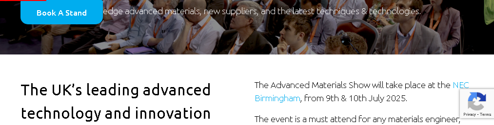 The Advanced Materials Show Birmingham 2024