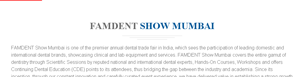 Famdent Show Mumbai