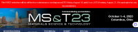 MS&T23 - The Materials Science & Technology Conference and Exhibition Columbus 2025