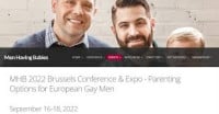 MHB 2026 Western Europe Conference in Brussels - Parenting Options for European Gay Men Brussels 2026