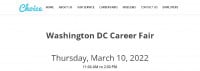 Târgul de carieră de la Washington DC