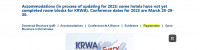 Konference a výstava KRWA