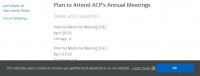 Встреча и выставка Acp по внутренней медицине в Бостоне