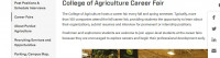 Εκθέσεις σταδιοδρομίας του College of Agriculture