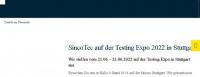 SincoTec na Testing Expo