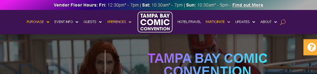 Comica Con iz Tampa Baya
