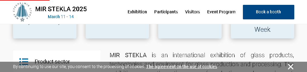 MIR STEKLA - Меѓународна изложба за производи од стакло, производство, преработка и технологија на доработка