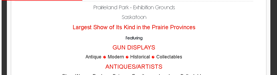 Triển lãm sưu tập câu lạc bộ súng Saskatoon