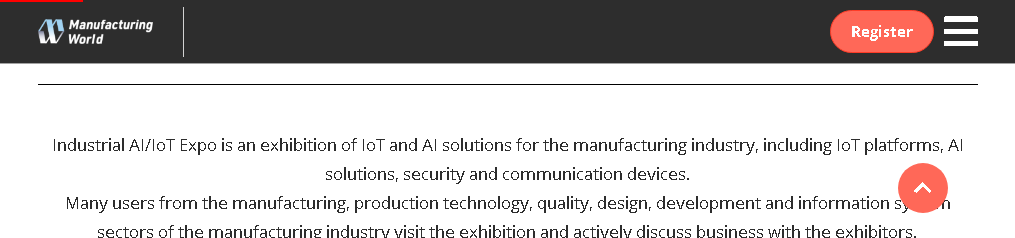 Manufacturing AI / IoT Exhibition