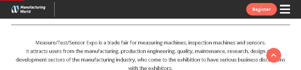 测量/检验/传感器展览