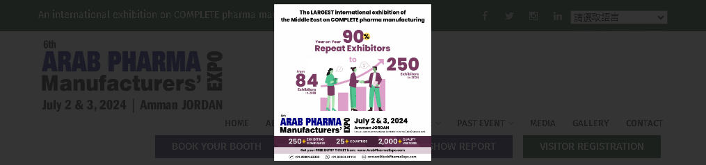 Arab Pharma Manufacturers Expo Amman 2024