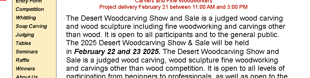 Desert Woodcarving & Fine Woodworking Show