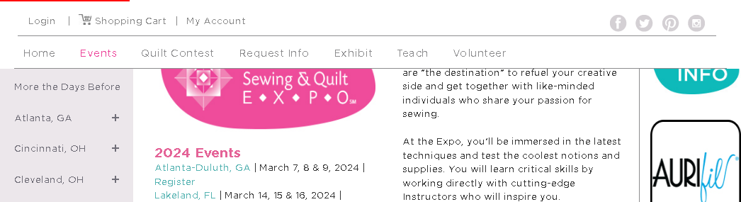 Original Sewing & Quilt Expo-Lakeland