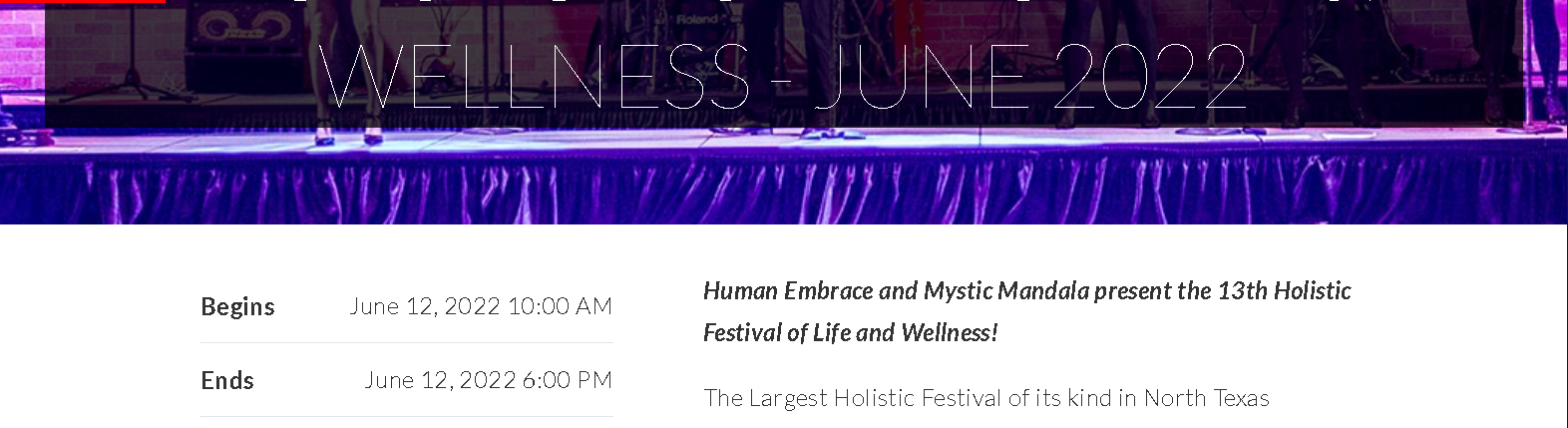 Holistic Festival of Life and Wellness Expo