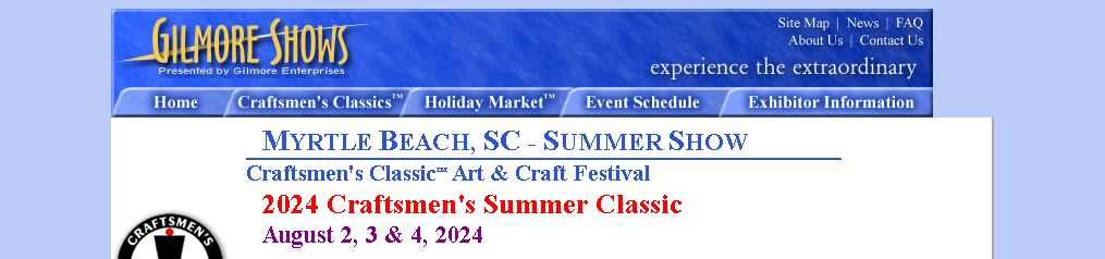 Festival de arte y artesanía clásico de verano de artesanos