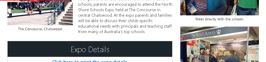 Die North Shore Schools Expo