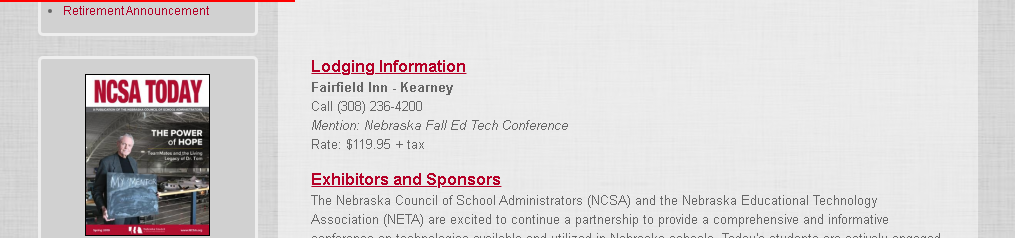 Nebraskas rudens Ed Tech konference