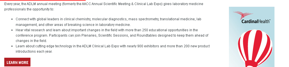 Výroční vědecké setkání AACC & Clinical Lab Expo