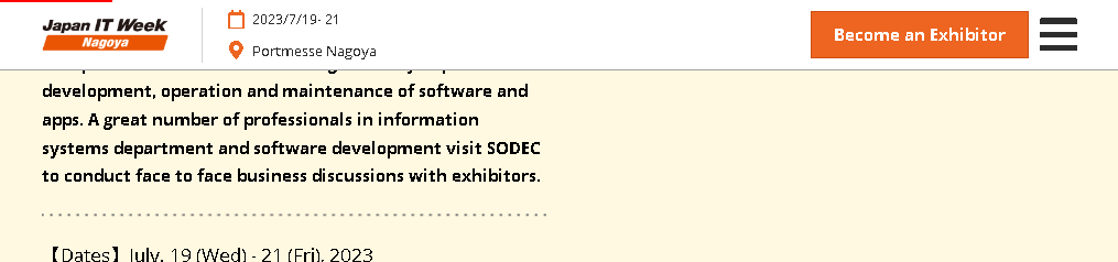 [Nagoya] Software & Application Development Exhibition Nagoya 2024
