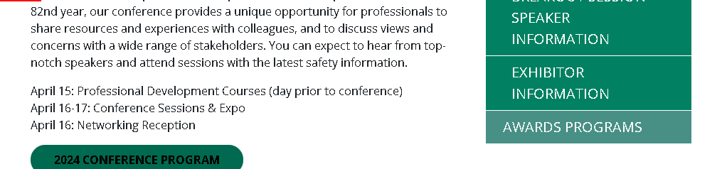 Konferenca in razstava o varnosti in zdravju