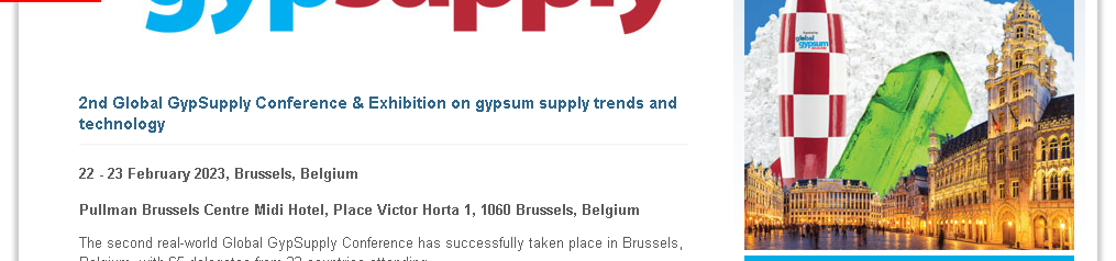 Παγκόσμια Διάσκεψη & Έκθεση GypSupply
