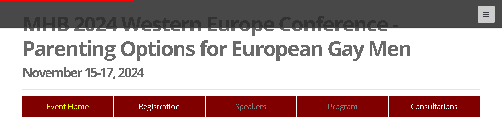 Parenting options for European Gay Men Conference & Expo Brussels 2024
