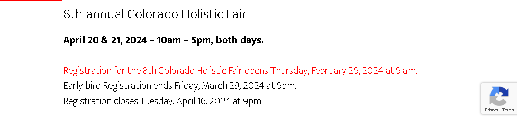 Colorado Holistic Fair