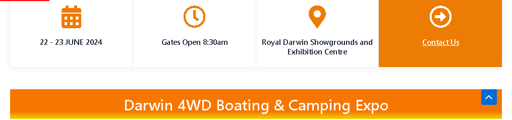 „Darwin 4WD Boating and Camping Expo“.