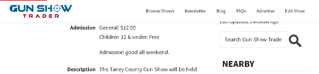 Taney County Gun Show