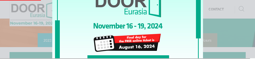 Eurasia Door Fair - Internationell mässa för dörrar, luckor, lås, paneler, skiljeväggar och tillbehör