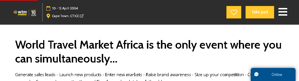 Világutazási piac Afrikában