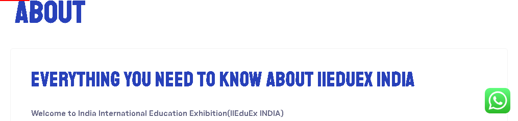 Global Higher Education Exhibition, Delhi