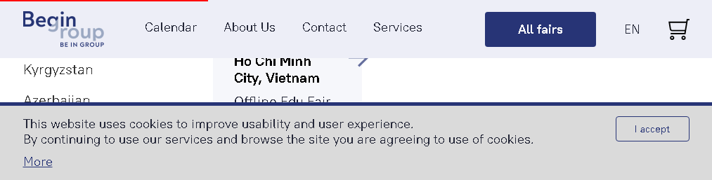 Inizia la fiera offline del collegio e del privato. Città di Ho Chi Minh, 12 novembre
