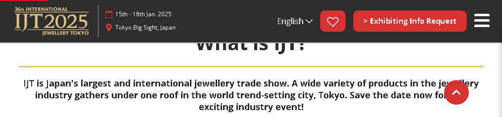 International Jewellery Tokyo 