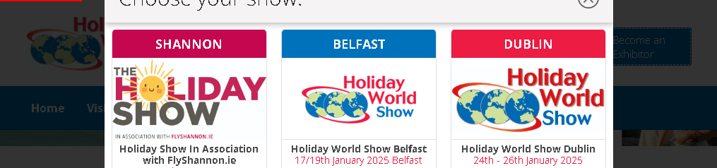 Holiday World Show - Dublin