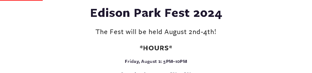 Edison Park Fest Chicago 2024