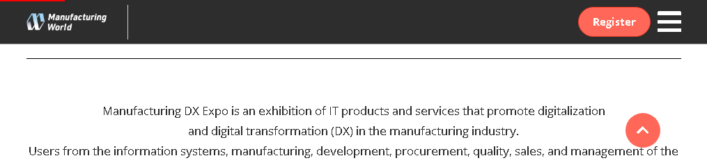 Manufacturing DX -näyttely