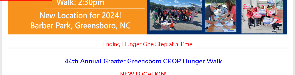 Greater Greensboro CROP Hunger Walk