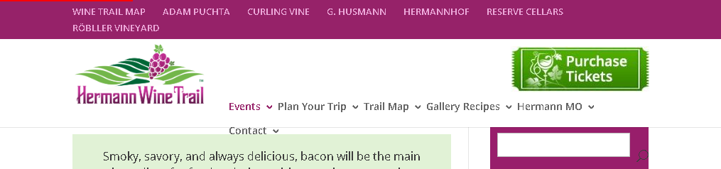 Route des vins de bacon sauvage