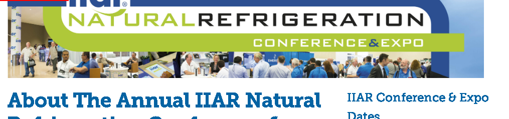 Conférence et exposition sur la réfrigération naturelle de l'IIAR