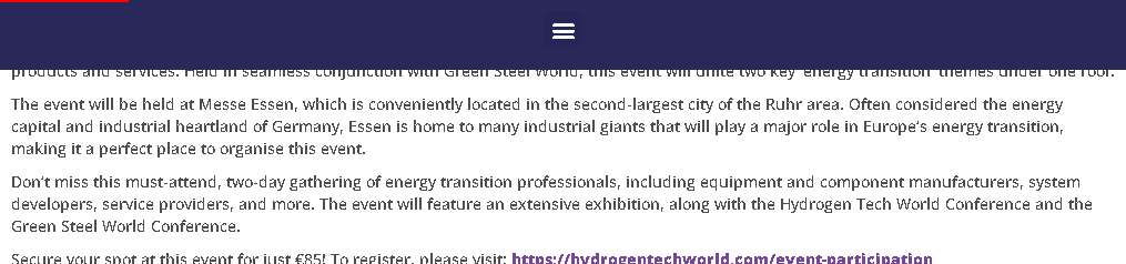 Hydrogen Tech World Expo & Conference Essen 2024