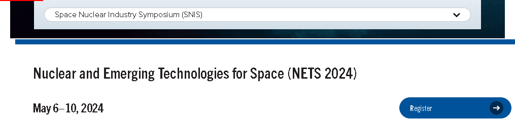 Nuclear and Emerging Technologies for Space (NETS)