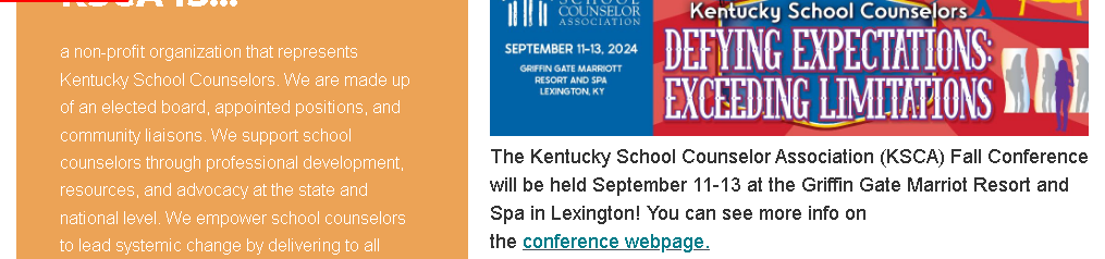 Kentucky School Counselor Association Conference
