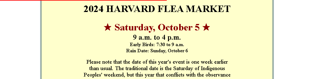 Harvard Flea Market