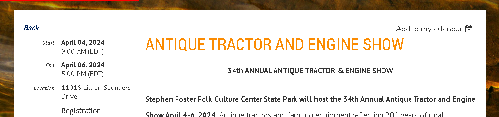 Изложение на антични трактори и двигатели