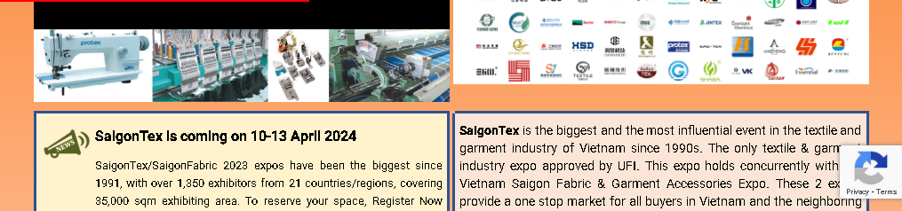 Экспа тэкстыльнай і швейнай прамысловасці В'етнама Сайгон