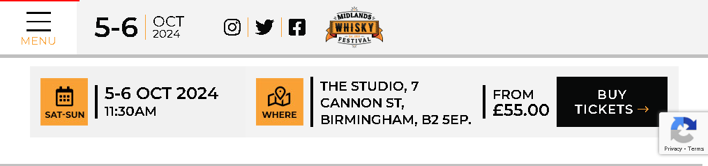 Midlands Whisky Festival Birmingham 2024