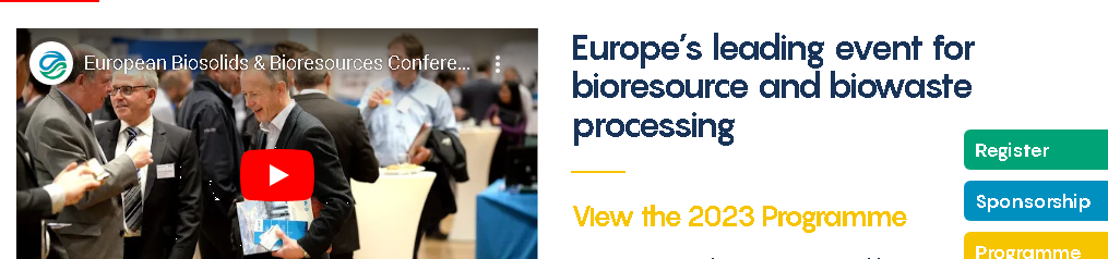 Europese Biosolids & Bioresources Conferentie & Tentoonstelling