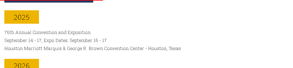 NAEC's Annual Convention and Exposition Houston 2025