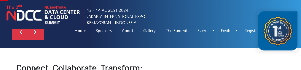 Nusantara Data Center & Cloud Summit und Expo